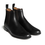 Classy Chelsea Boots, Black, Cow Leather