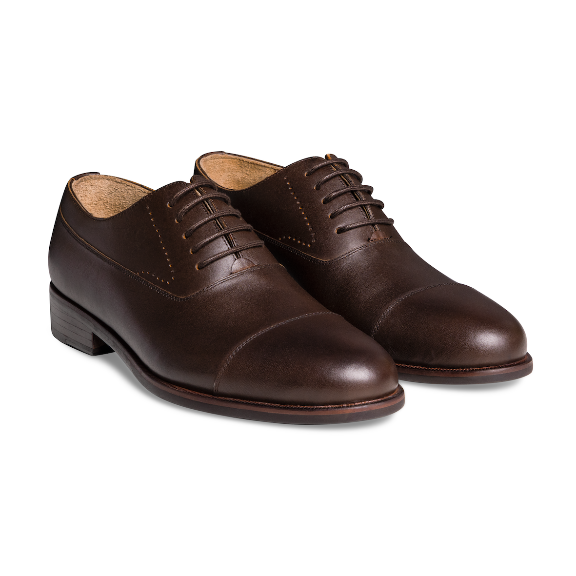 Captoe Oxford OF07, Black, Cow Leather - Image 2