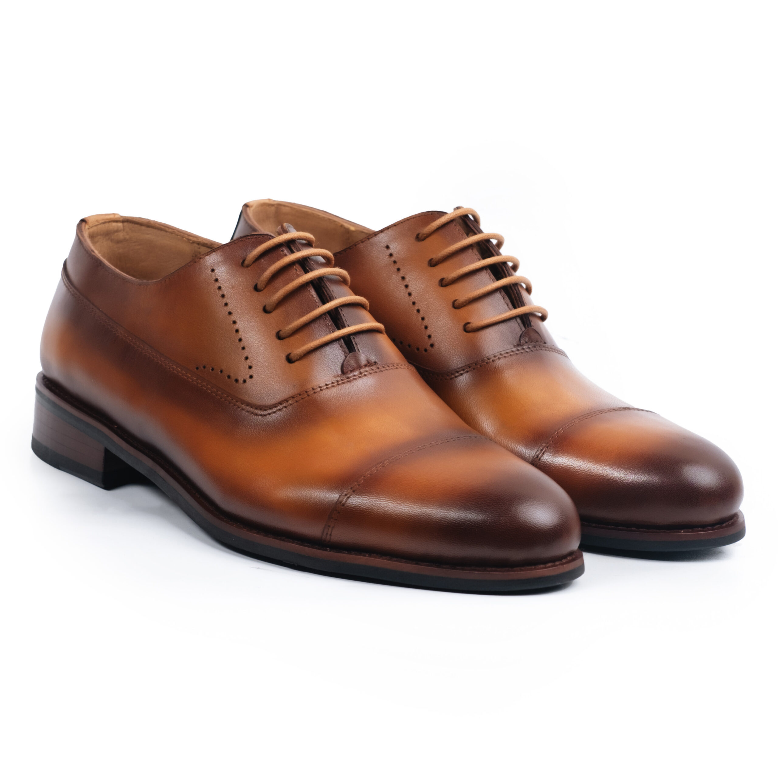 Captoe Oxford OF07, Black, Cow Leather - Image 3