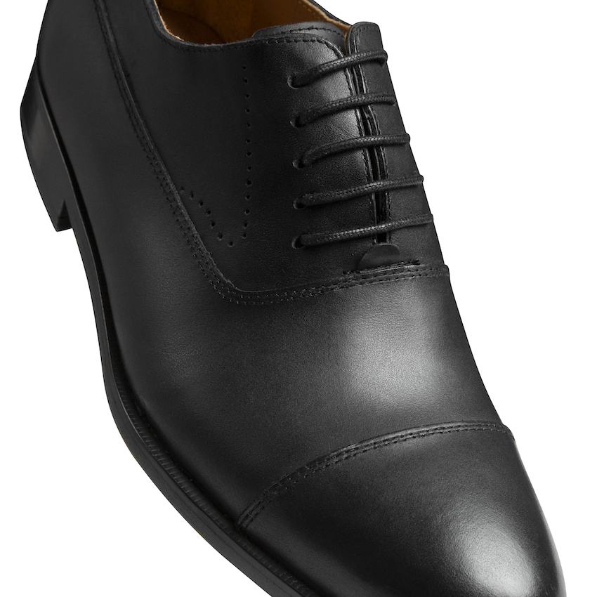 Captoe Oxford OF07, Black, Cow Leather - Image 4