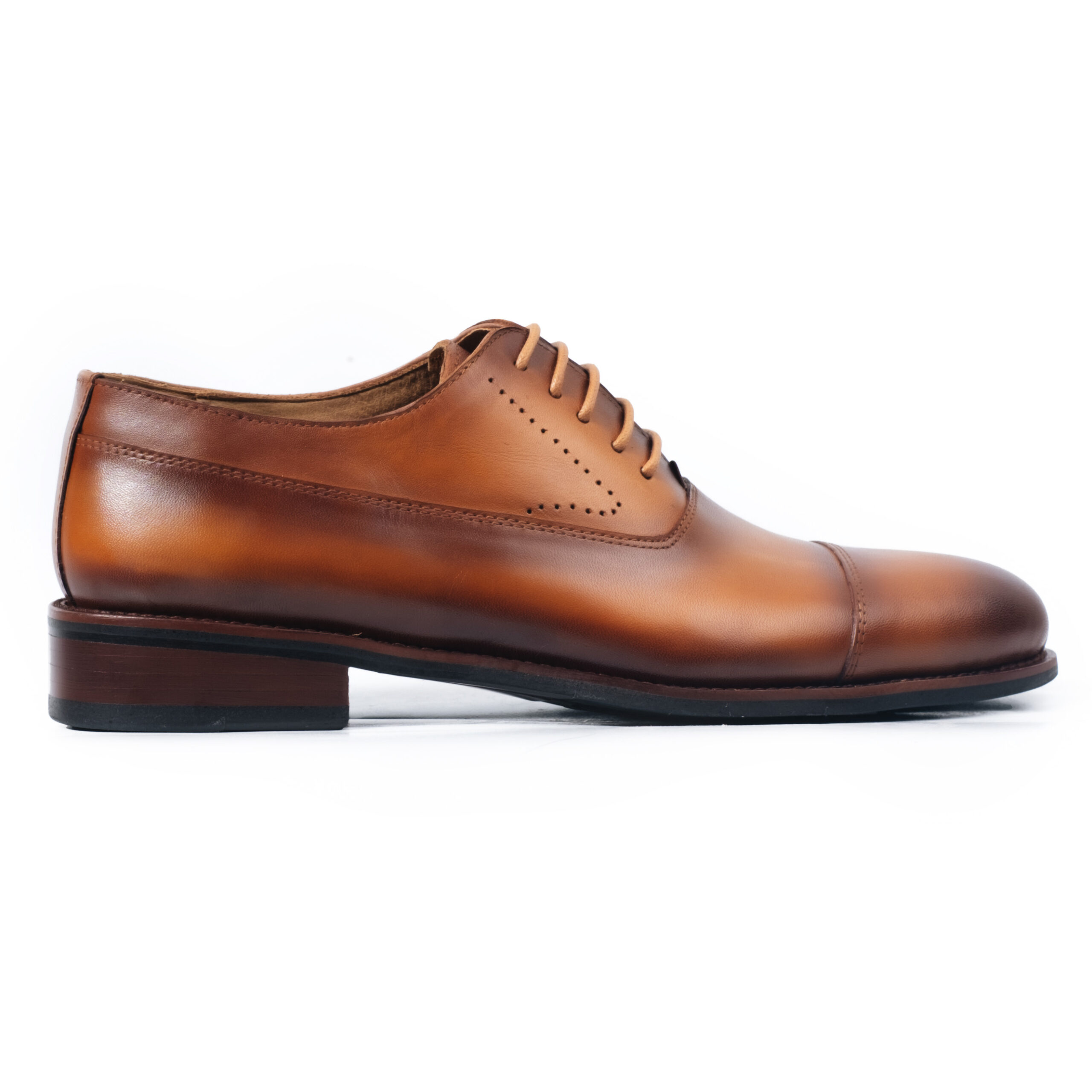 Captoe Oxford OF07, Black, Cow Leather - Image 7