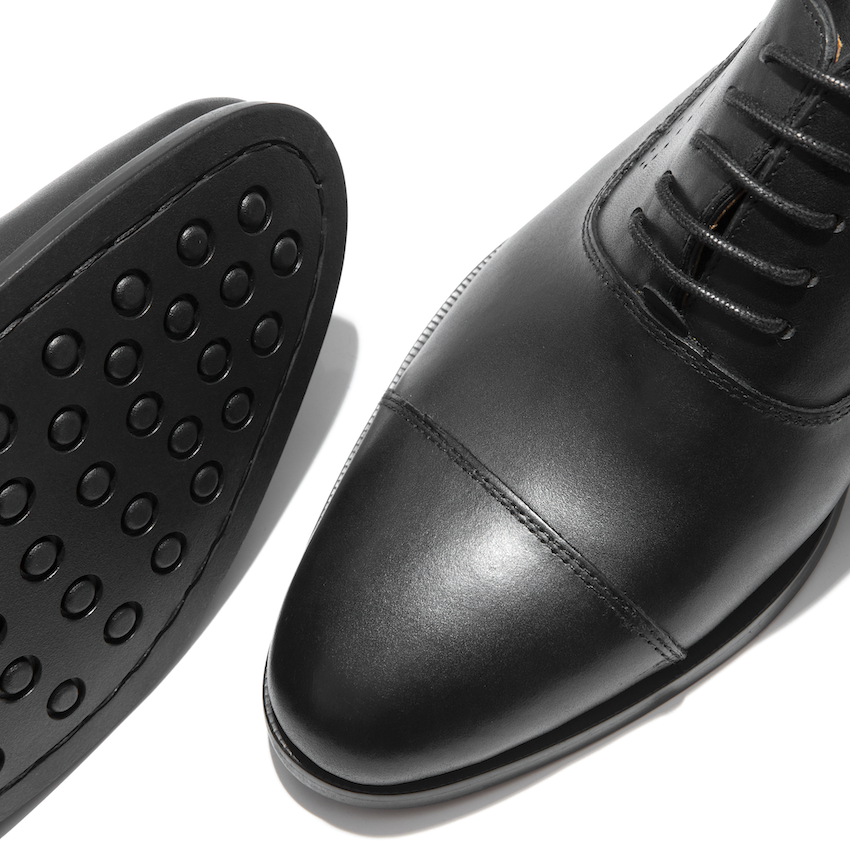 Captoe Oxford OF07, Black, Cow Leather - Image 9