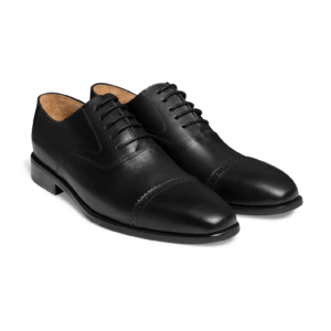 Captoe Oxford, Black, Leather