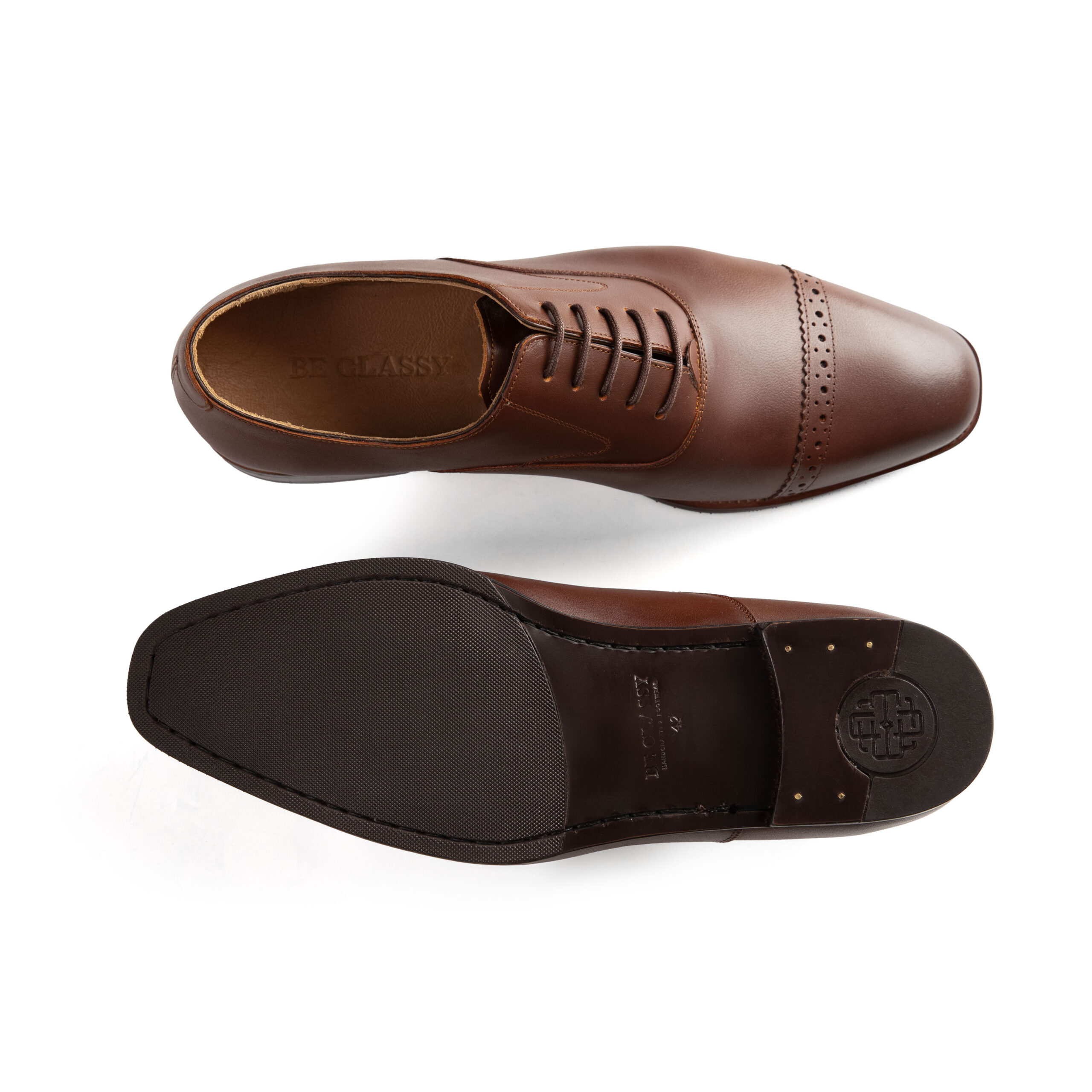 Captoe Oxford, Black, Leather - Image 15
