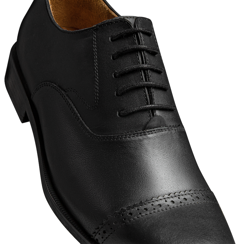 Captoe Oxford, Black, Leather - Image 8