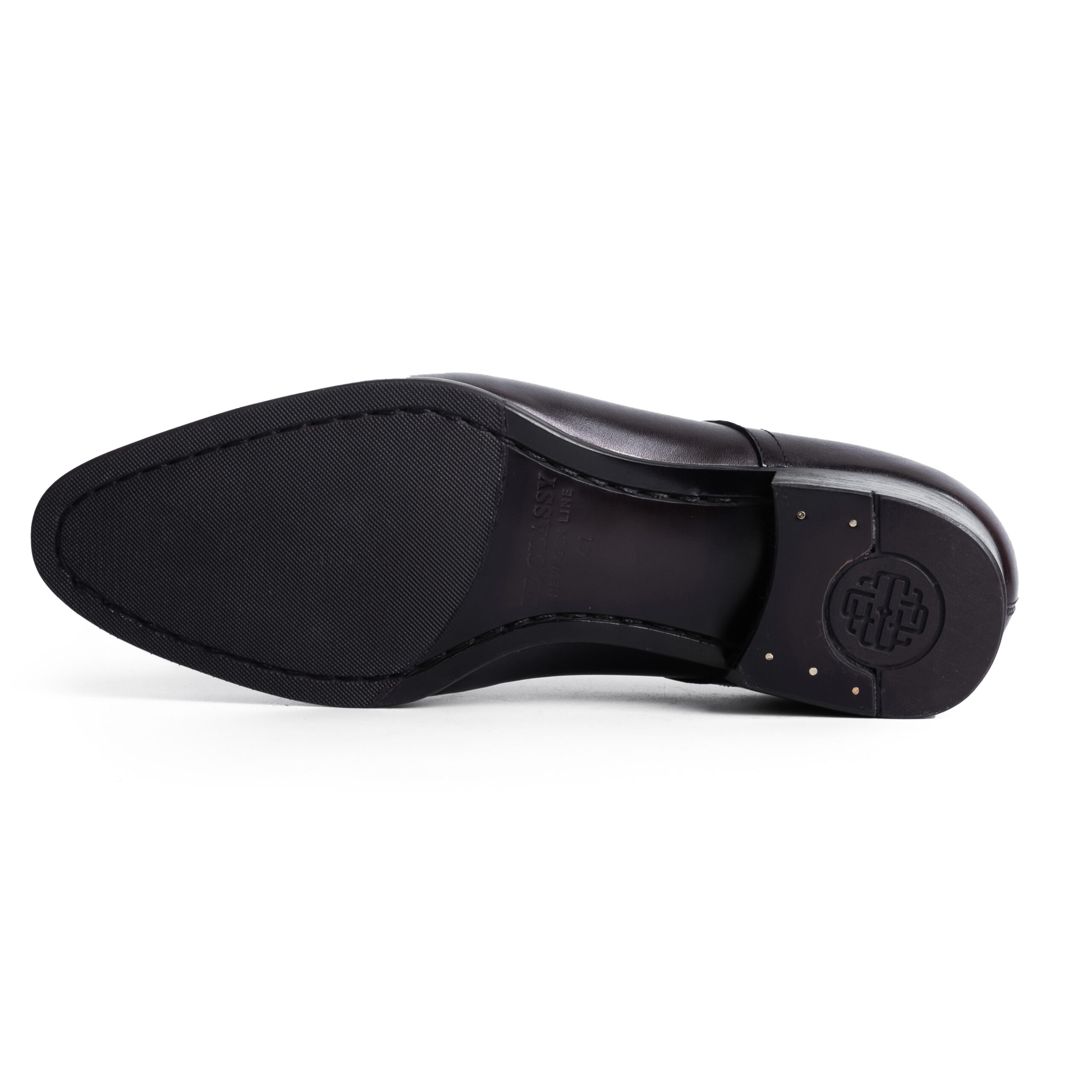 Plain Toe Derby DB02, Black, Leather - Image 8
