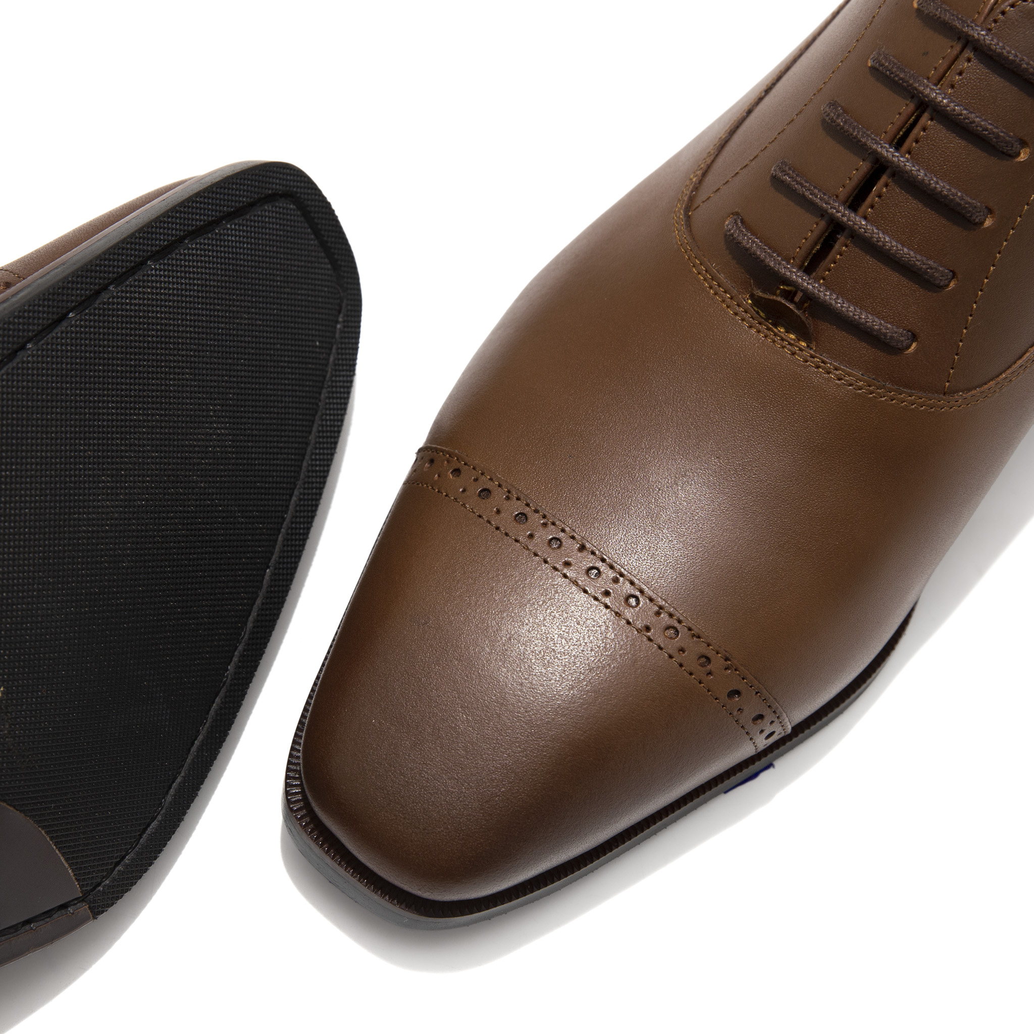 Brogues Oxford, Brown, Leather - Image 4