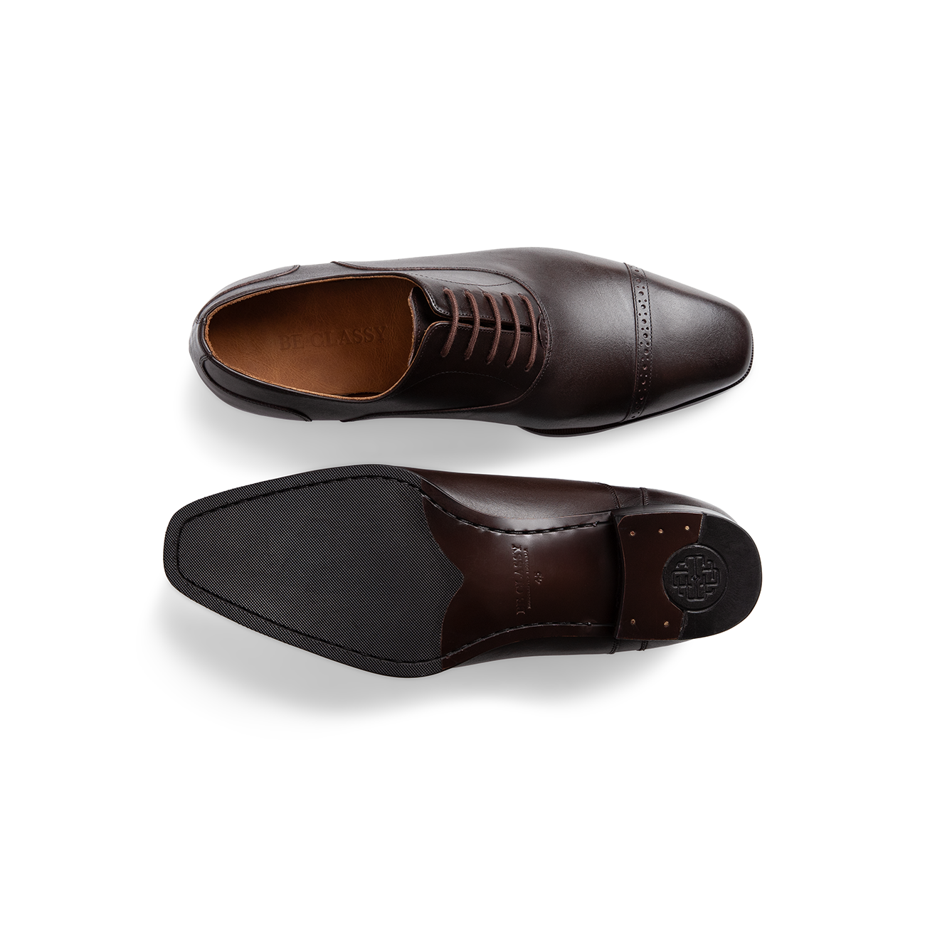 Brogues Oxford, Brown, Leather - Image 9