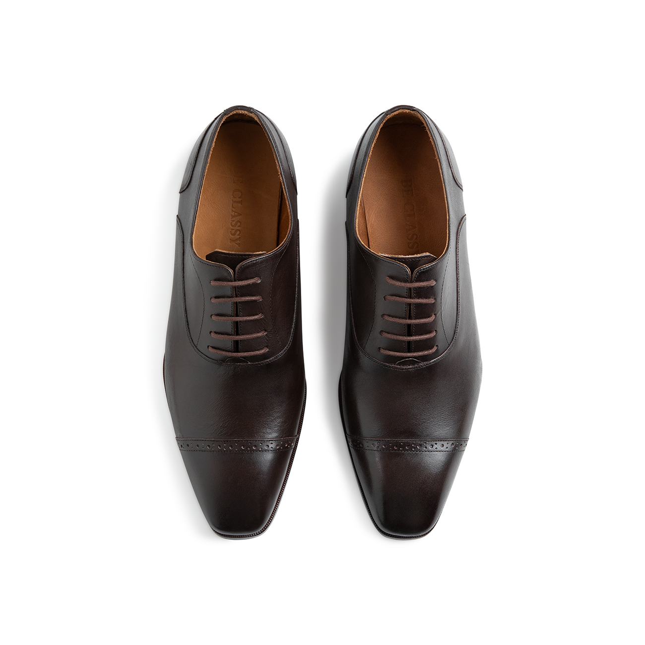 Brogues Oxford, Brown, Leather - Image 10