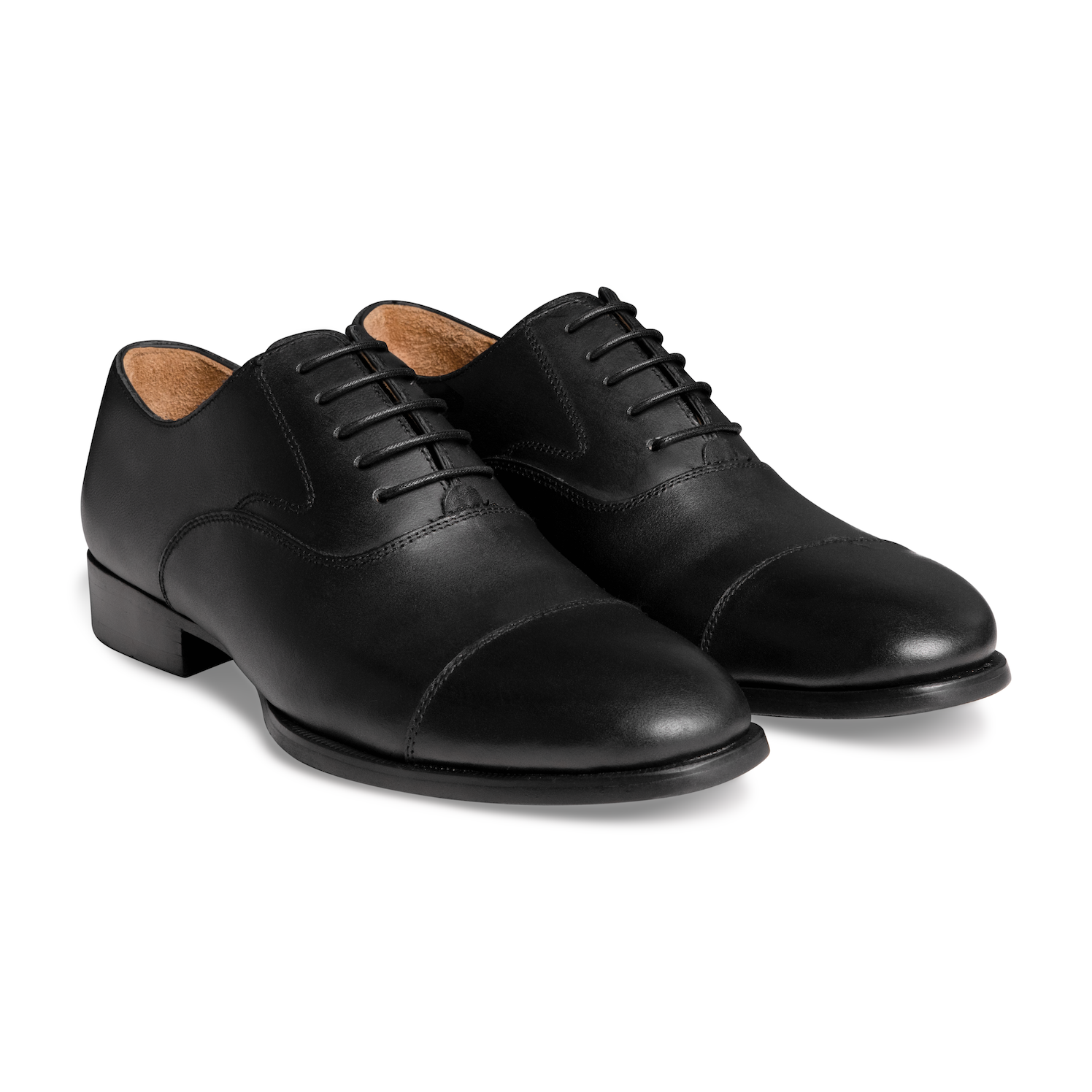 Captoe Oxford, Black, High-End Cow Leather - Image 2