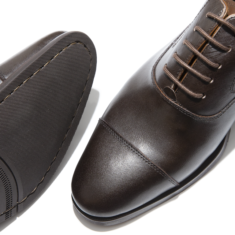 Captoe Oxford, Black, High-End Cow Leather - Image 4