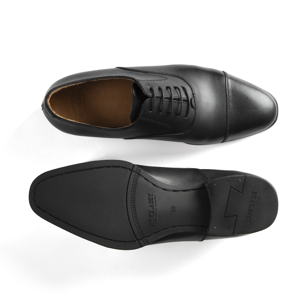 Captoe Oxford, Black, High-End Cow Leather - Image 5