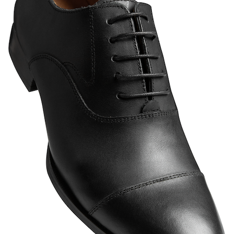 Captoe Oxford, Black, High-End Cow Leather - Image 7