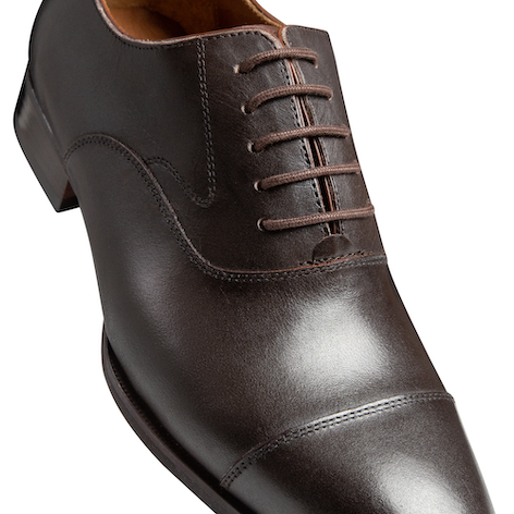 Captoe Oxford, Black, High-End Cow Leather - Image 8