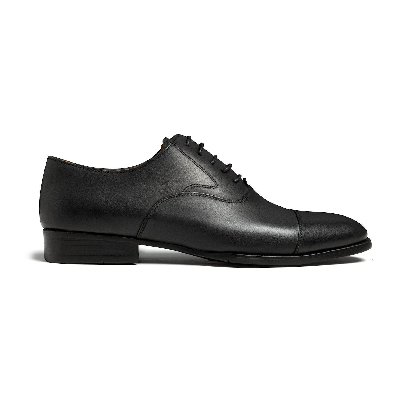 Captoe Oxford, Black, High-End Cow Leather - Image 9